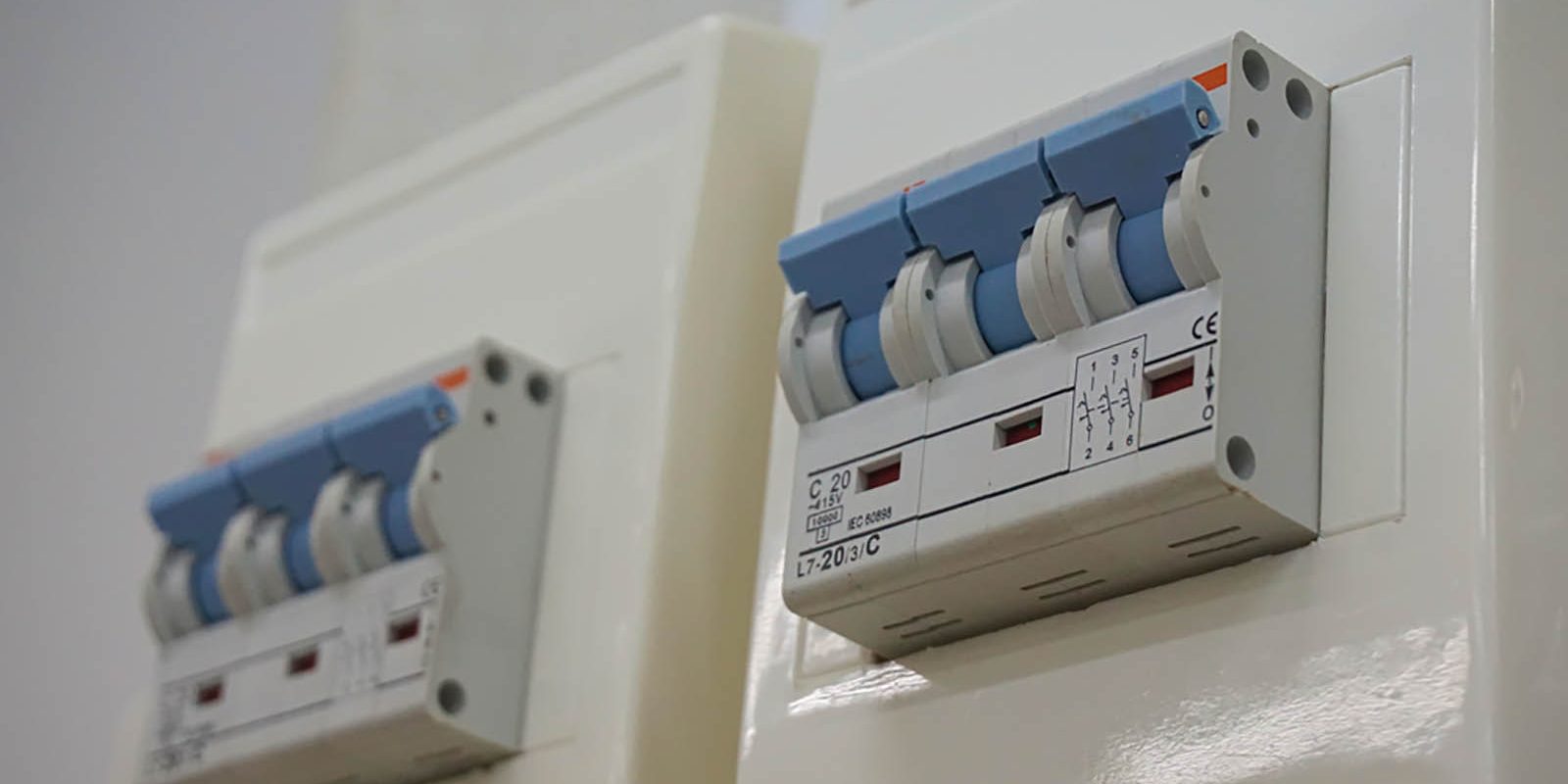 Two 3-phase electrical panels